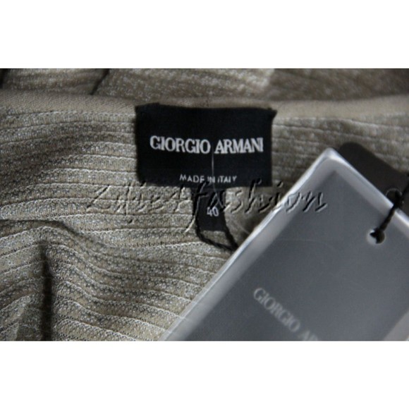 $2525 NWT GIORGIO ARMANI Gray Ribbed Cardigan Sweater 6 - Picture 7 of 7